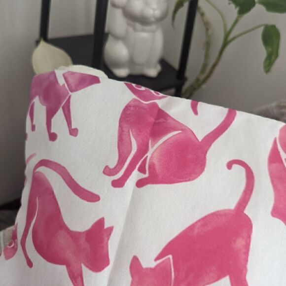 Kitty Cats Pattern Design Zippered Pillowcase for Accent Throw Pillow - Picture 3 of 9